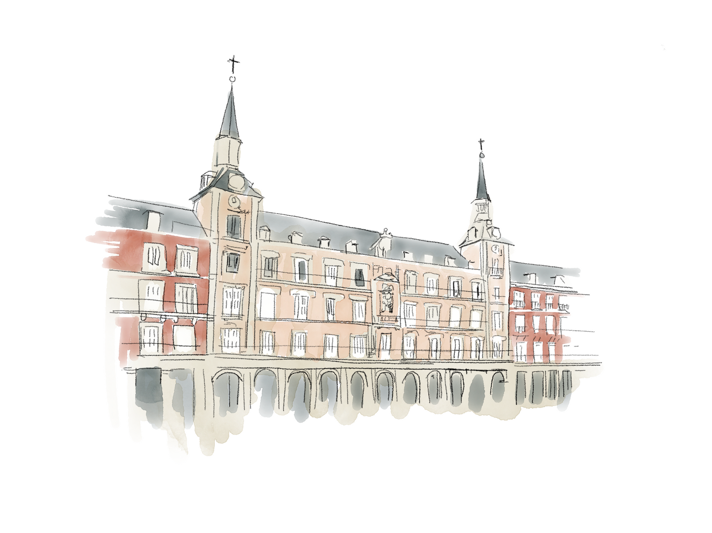 ILUSTRACIÓN DIGITAL EDIFICIO| se utiliza para hacer tus invitaciones con nosotros, posibilidad de hacerla impresa o tener tu archivo digital en alta calidad