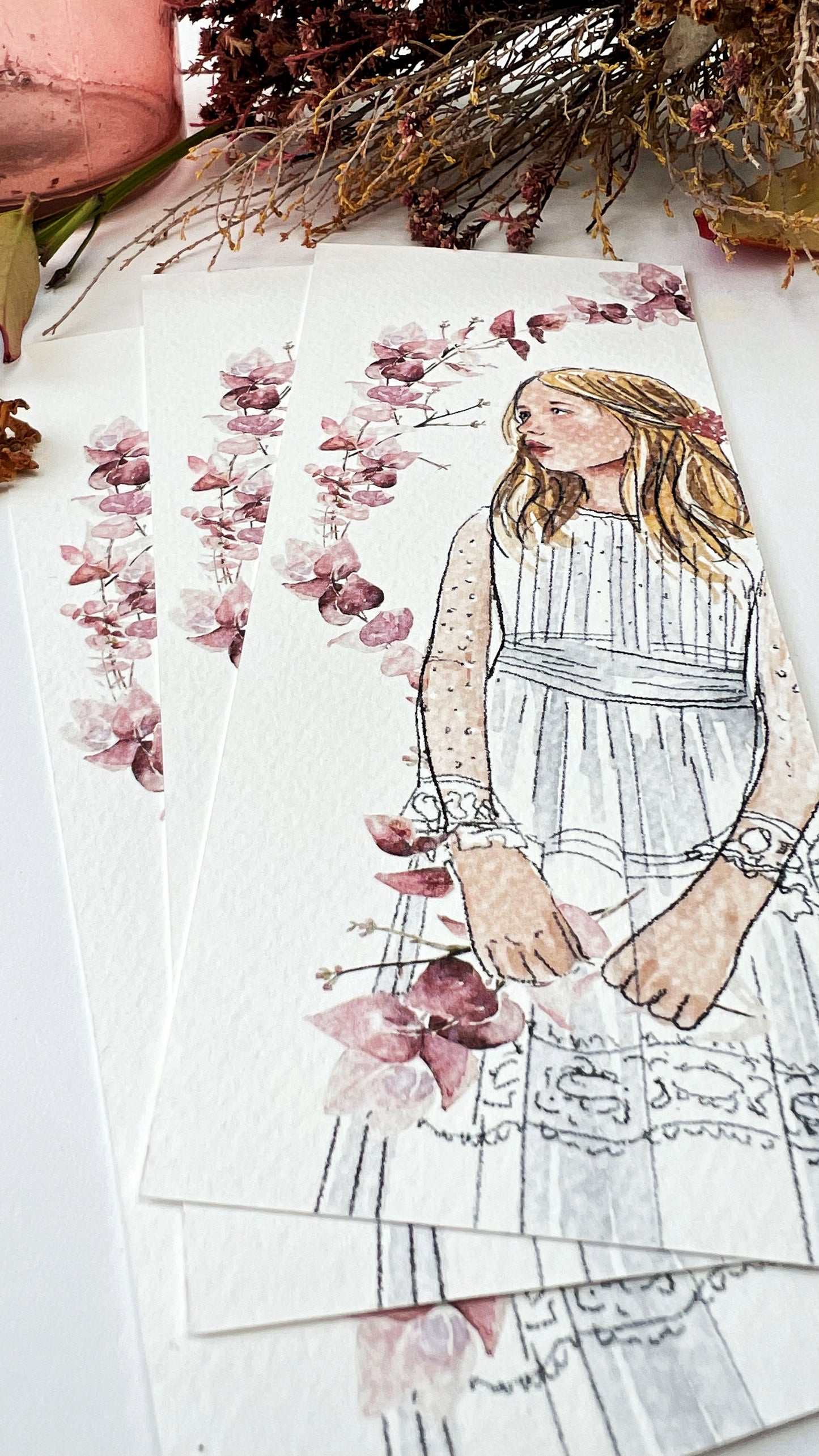 RECORDATORIOS MARCAPAGINAS con ilustración personalizada