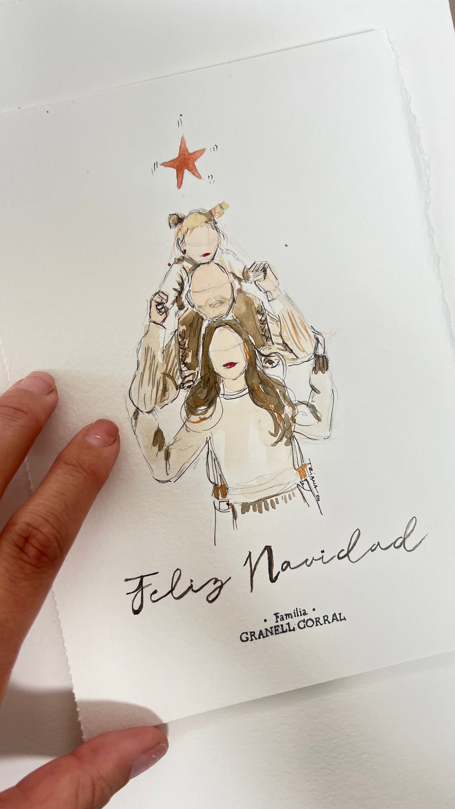 ACUARELA “ÁRBOL FAMILIA” A5