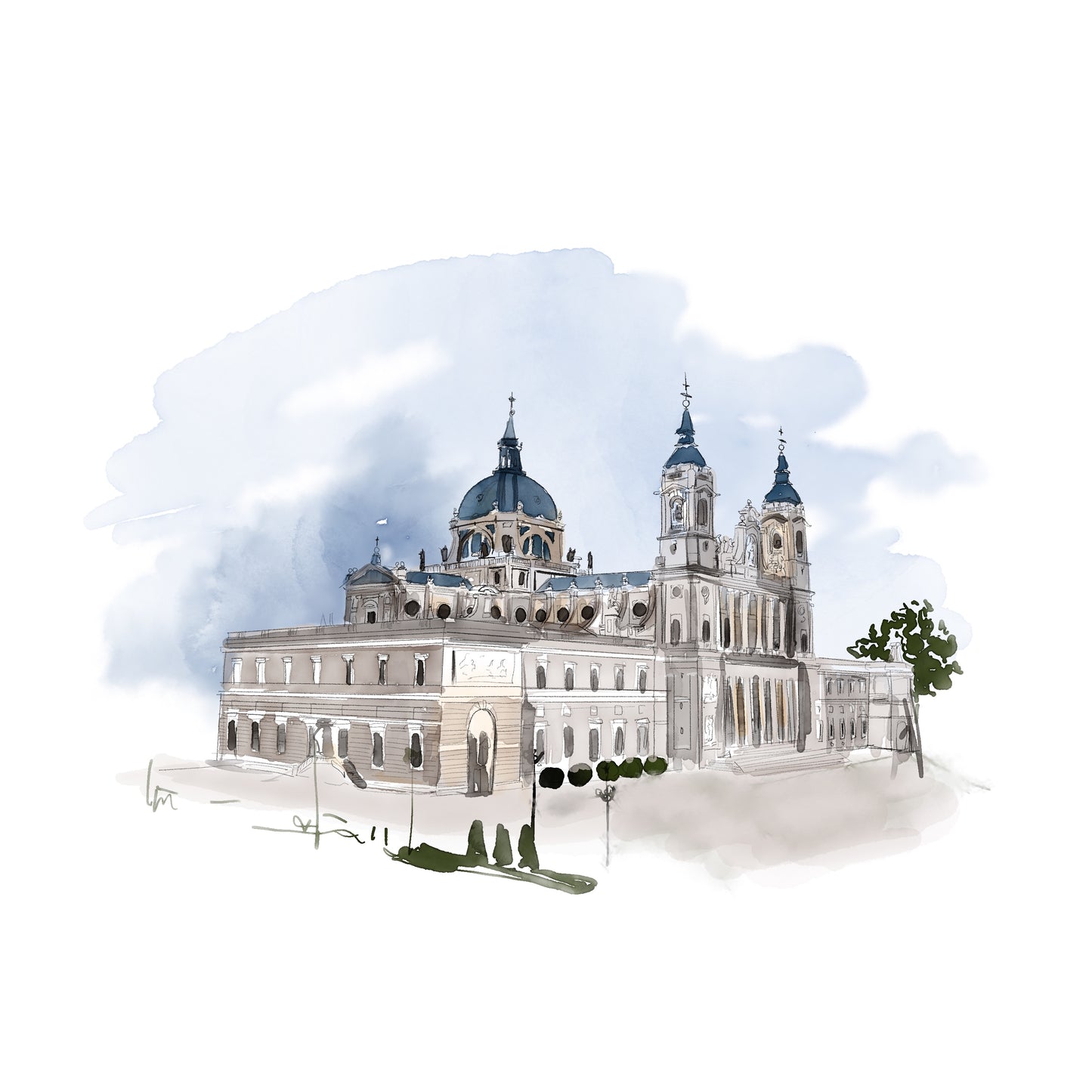 ILUSTRACIÓN DIGITAL EDIFICIO| se utiliza para hacer tus invitaciones con nosotros, posibilidad de hacerla impresa o tener tu archivo digital en alta calidad