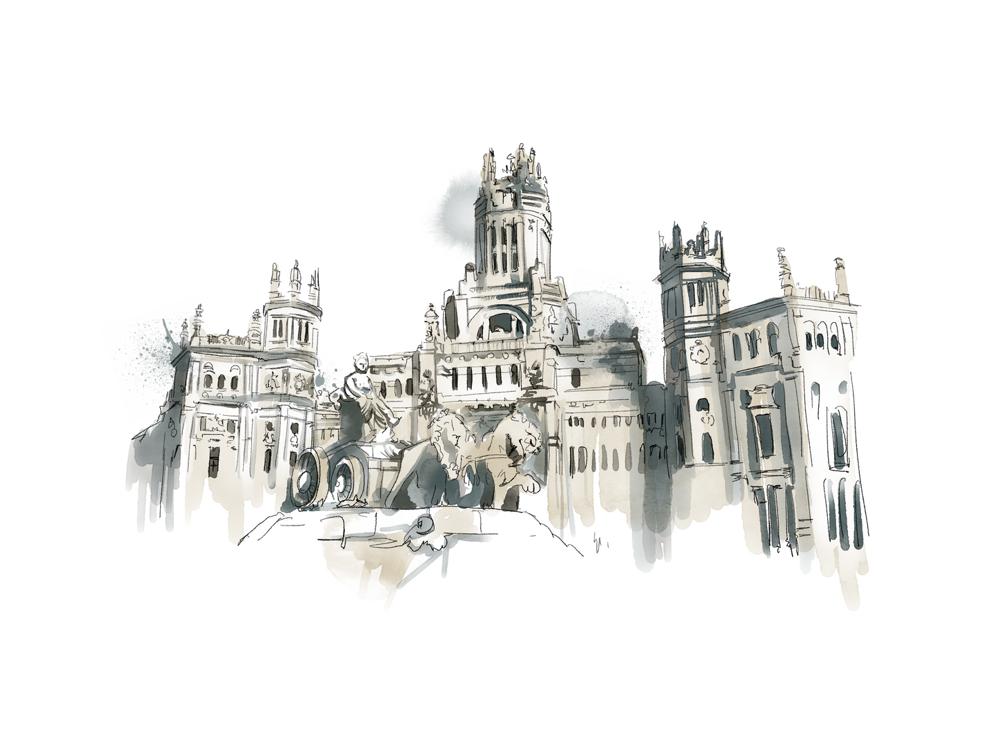 ILUSTRACIÓN DIGITAL EDIFICIO| se utiliza para hacer tus invitaciones con nosotros, posibilidad de hacerla impresa o tener tu archivo digital en alta calidad