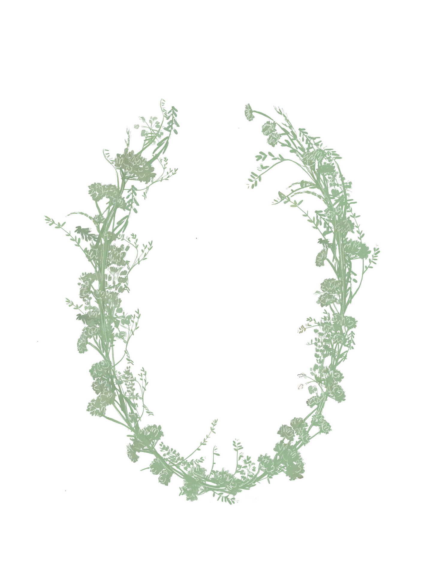 ILUSTRACIÓN DIGITAL COMUNIÓN CON FLORES