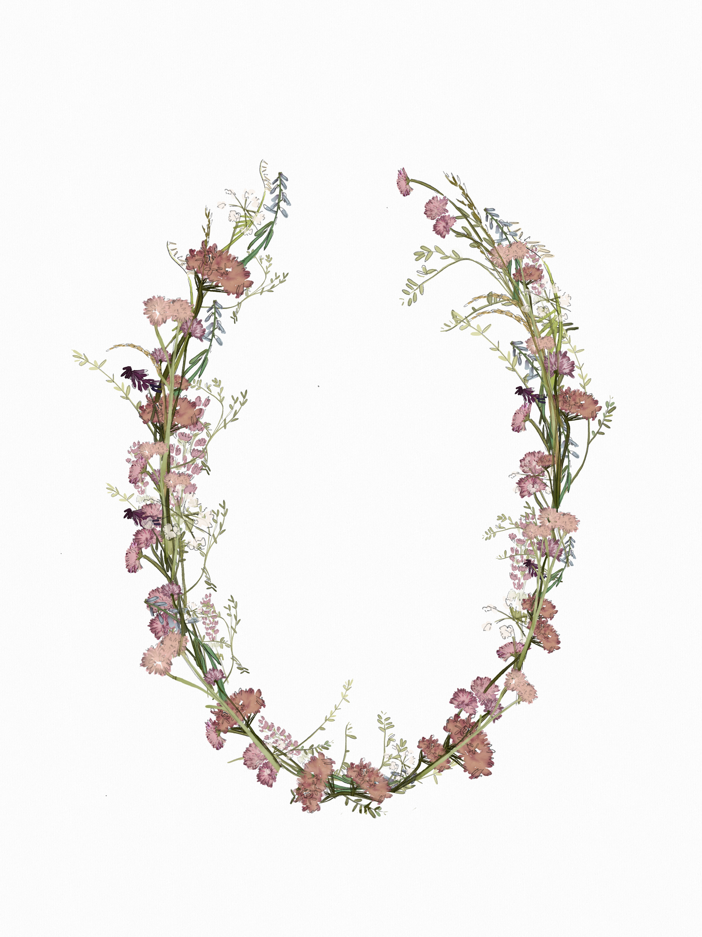 ILUSTRACIÓN DIGITAL COMUNIÓN CON FLORES