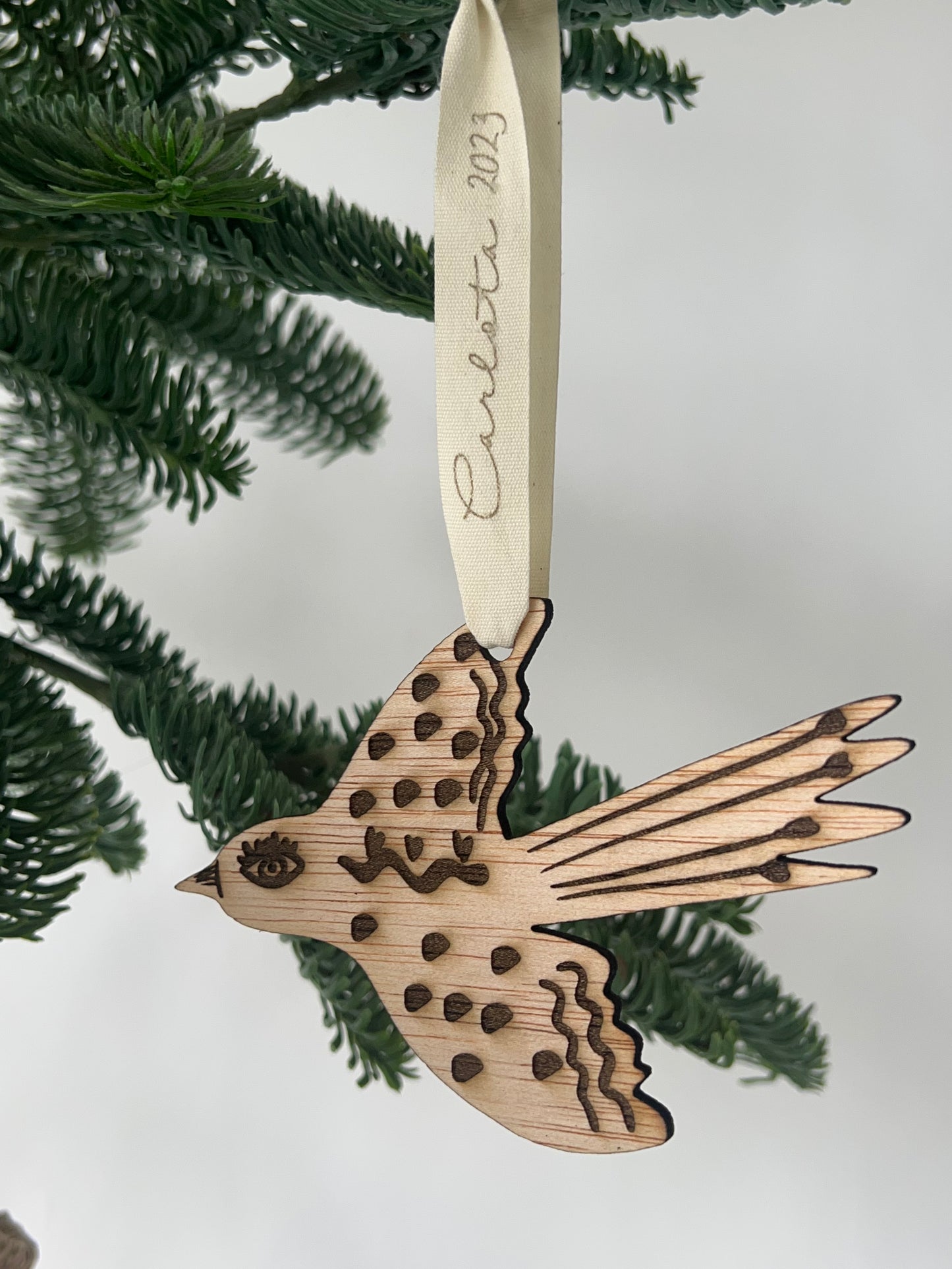 ADORNO DE ANIMALES EN MADERA PERSONALIZADOS (pajarito)