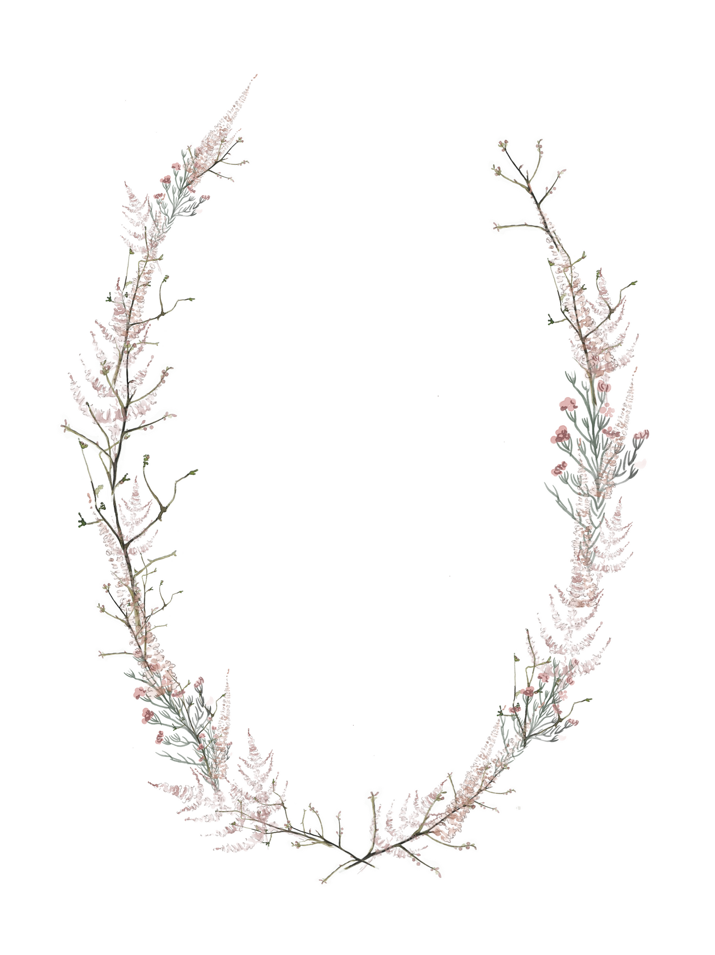 ILUSTRACIÓN DIGITAL COMUNIÓN CON FLORES