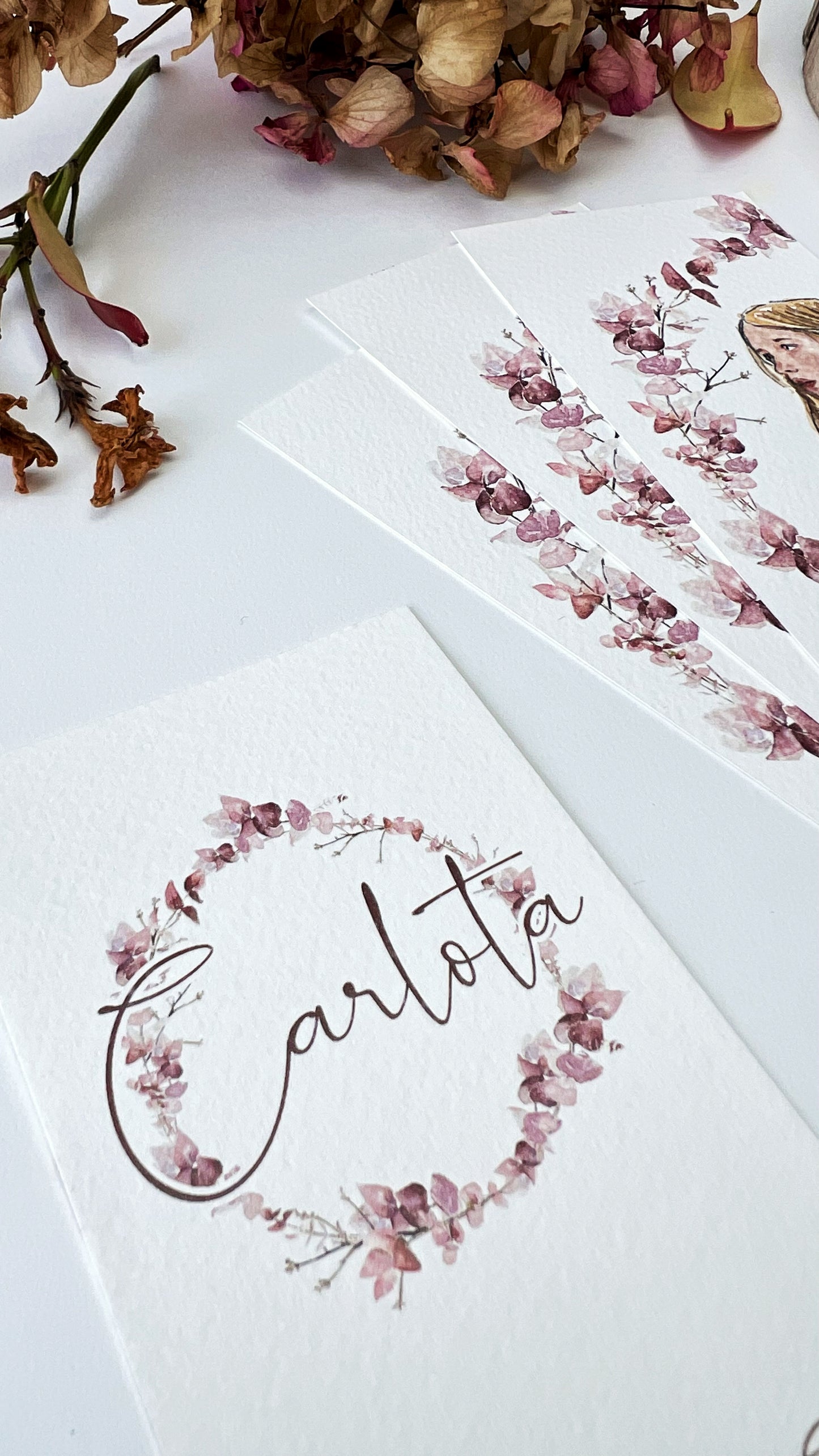 RECORDATORIOS MARCAPAGINAS con ilustración personalizada