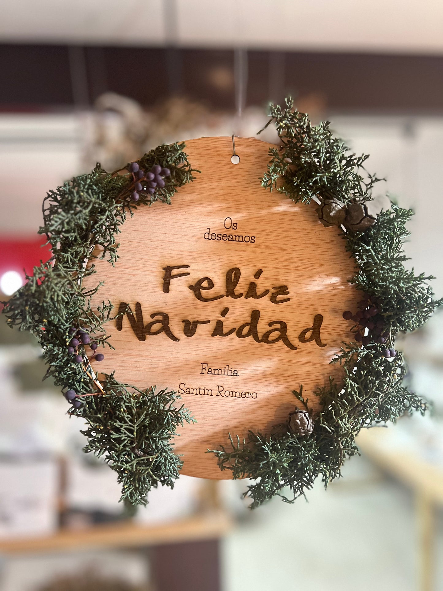 CORONA FELIZ NAVIDAD PARA RAMAS