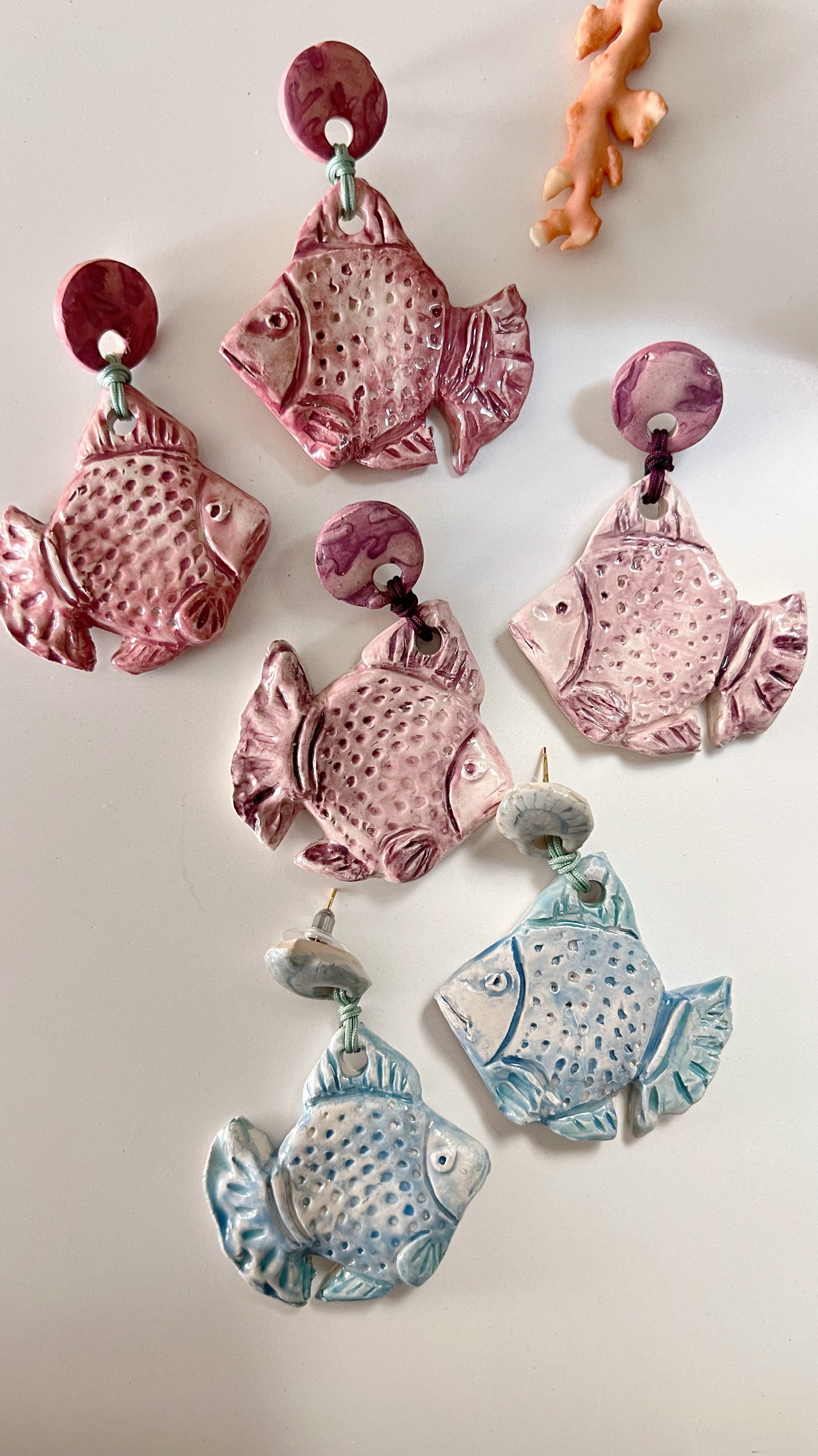 PENDIENTES CERÁMICA “PECES”