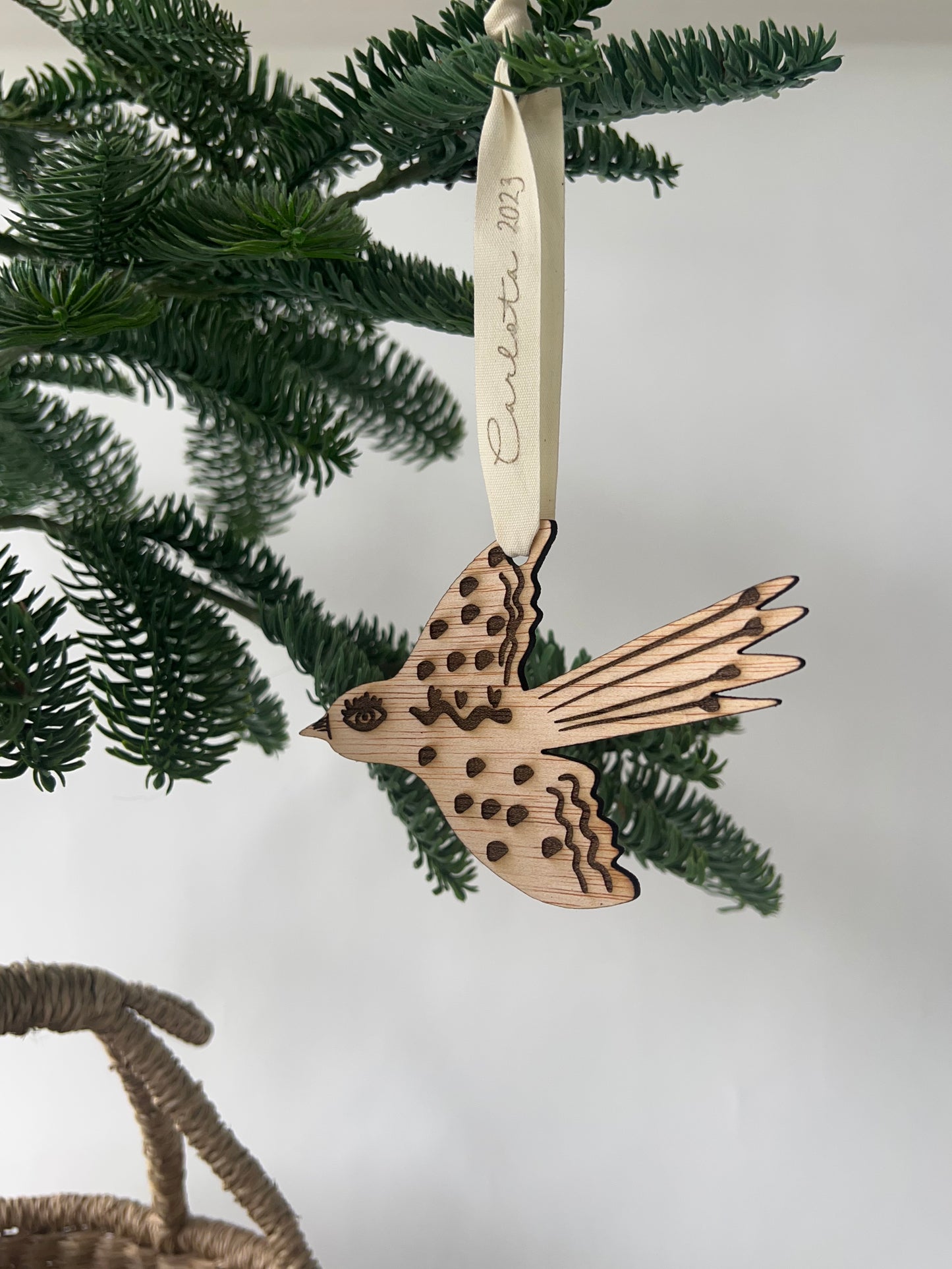 ADORNO DE ANIMALES EN MADERA PERSONALIZADOS (pajarito)