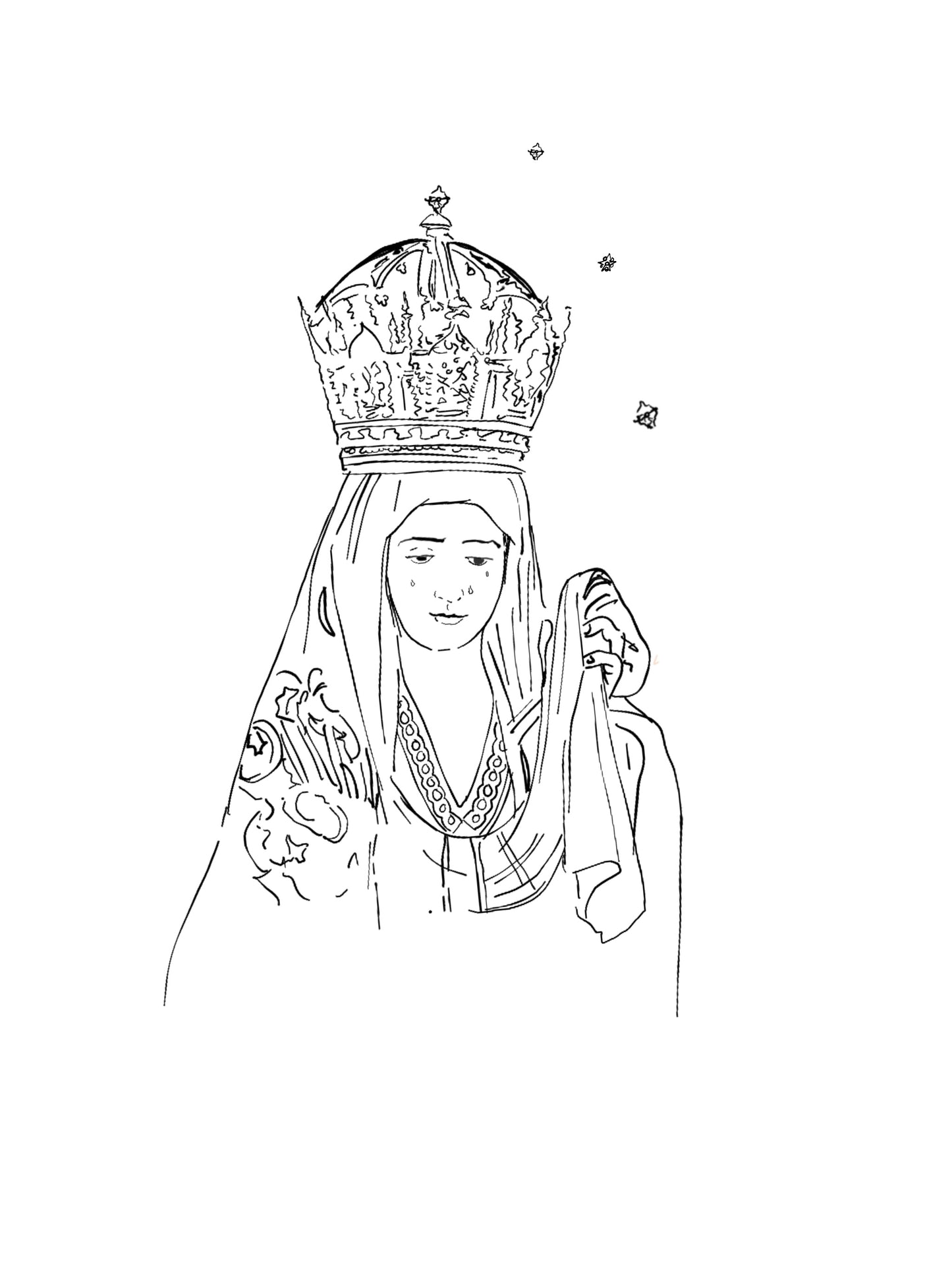 MEDALLA DE LA VIRGEN ILUSTRADA