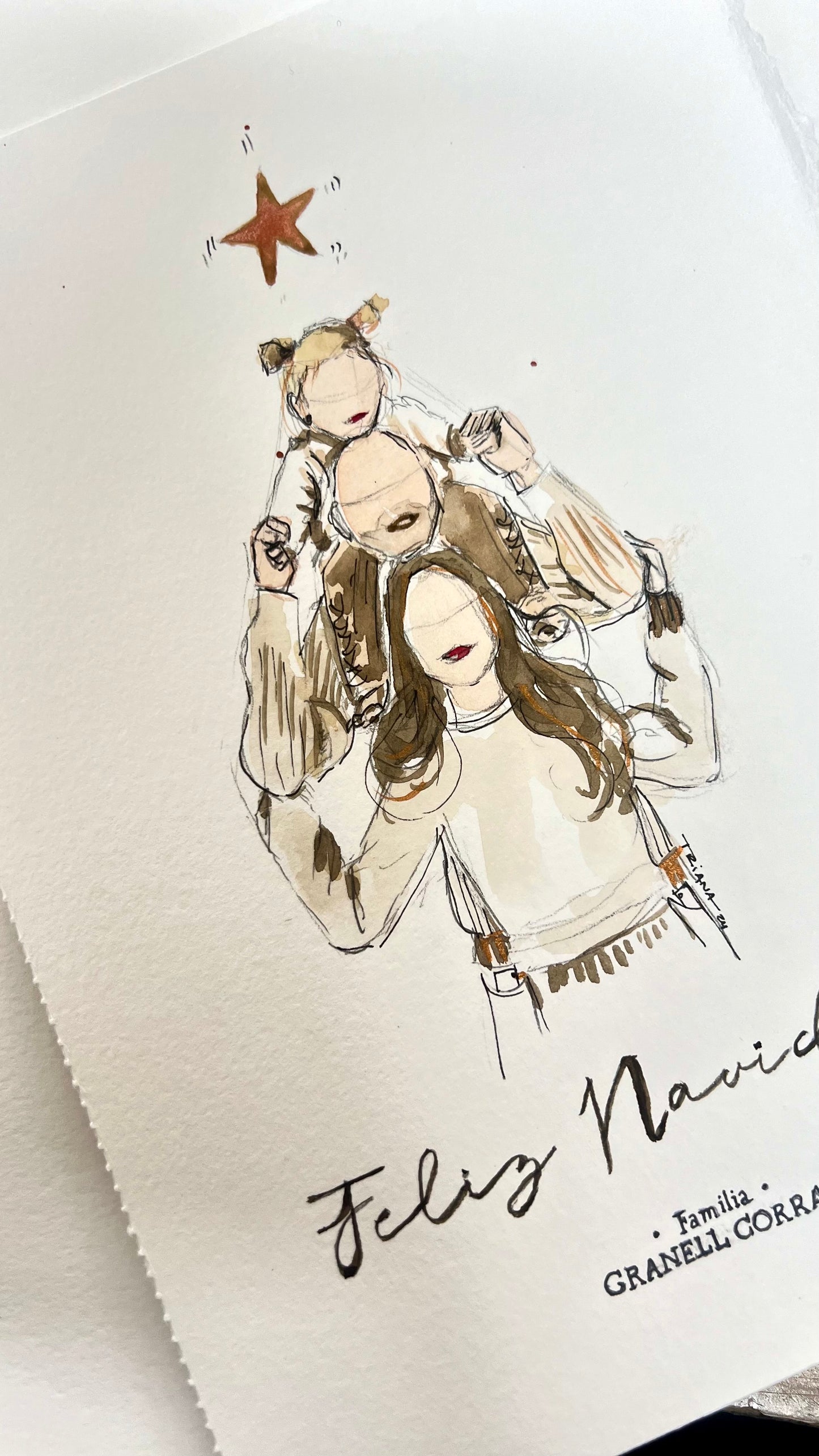 ACUARELA “ÁRBOL FAMILIA” A5