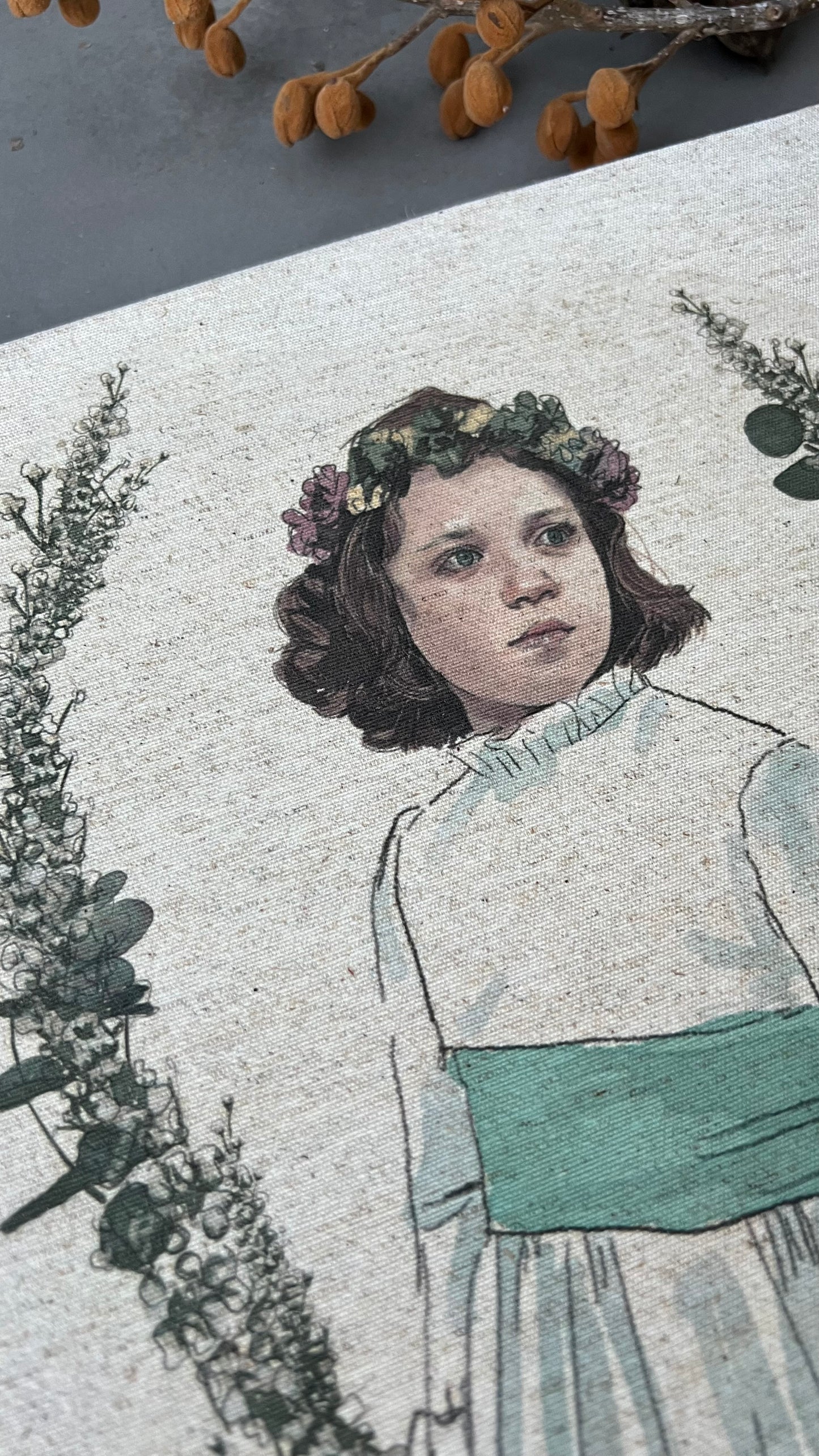 LIBRO COMUNIÓN CON ILUSTRACIÓN EN TELA
