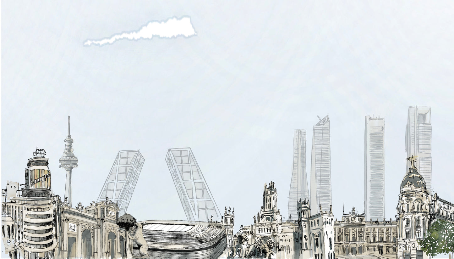 LÁMINA SKY LINE MADRID