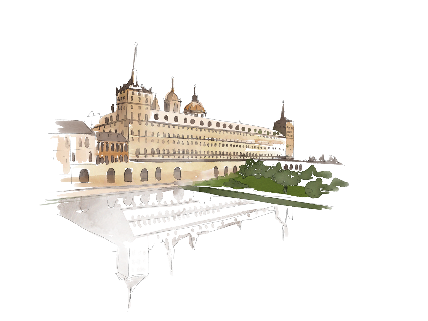 ILUSTRACIÓN DIGITAL EDIFICIO| se utiliza para hacer tus invitaciones con nosotros, posibilidad de hacerla impresa o tener tu archivo digital en alta calidad