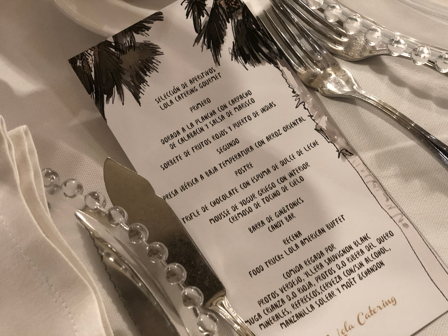 IMPRESIÓN MENÚS A JUEGO CON LA INVITACION