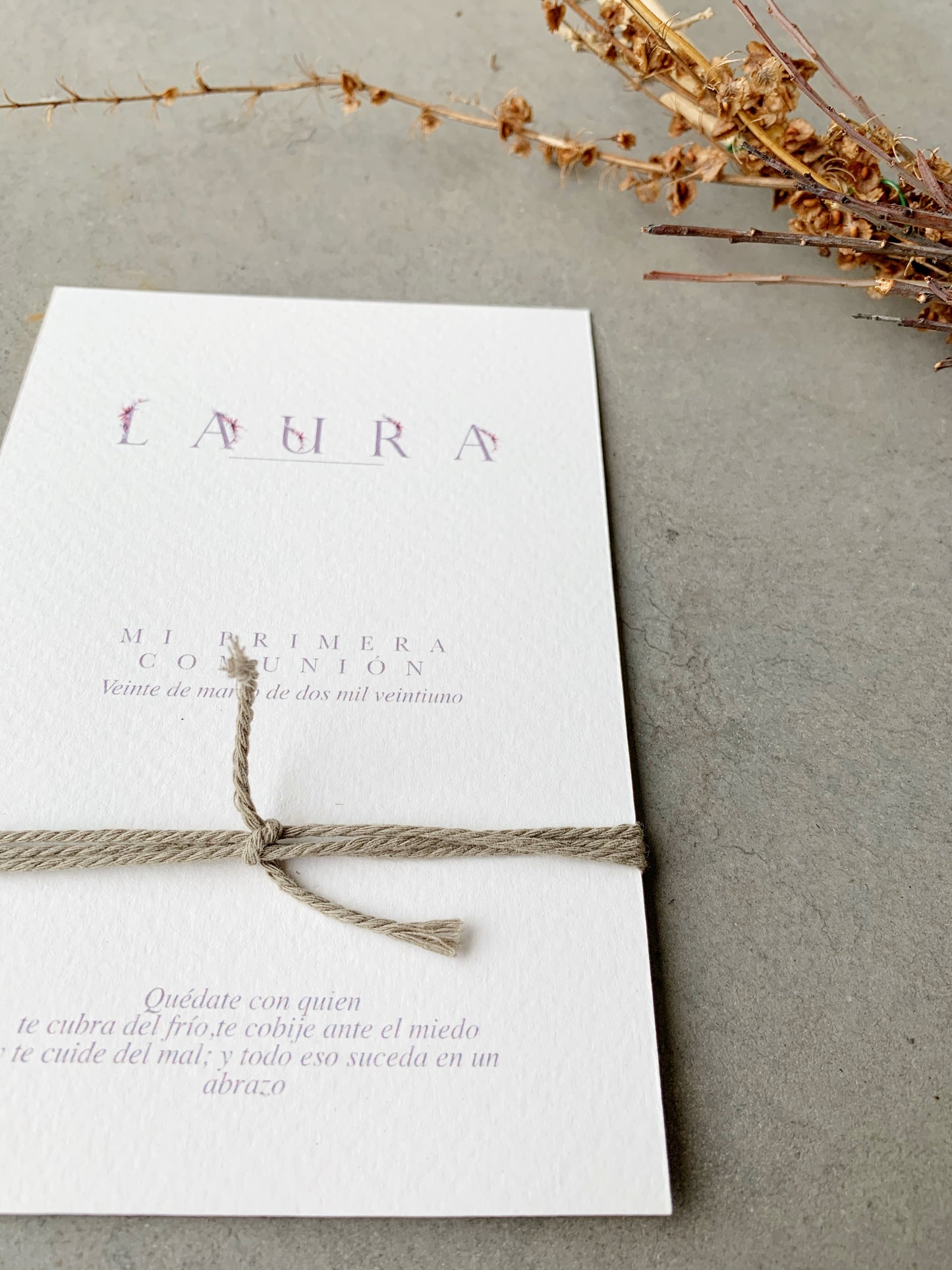 RECORDATORIOS “PRIMAVERA ETERNA”