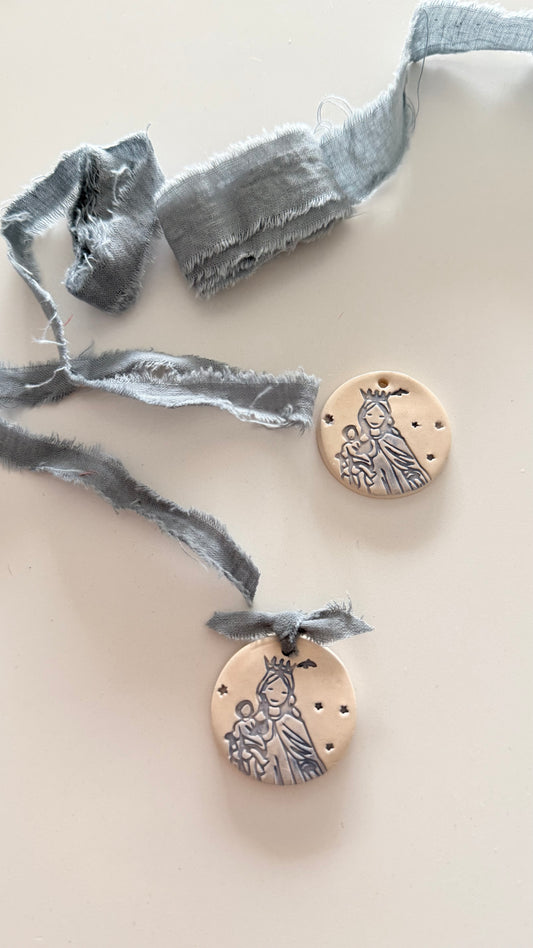 MEDALLA VIRGEN DEL CARMEN GRANDE REGALO INVITADOS