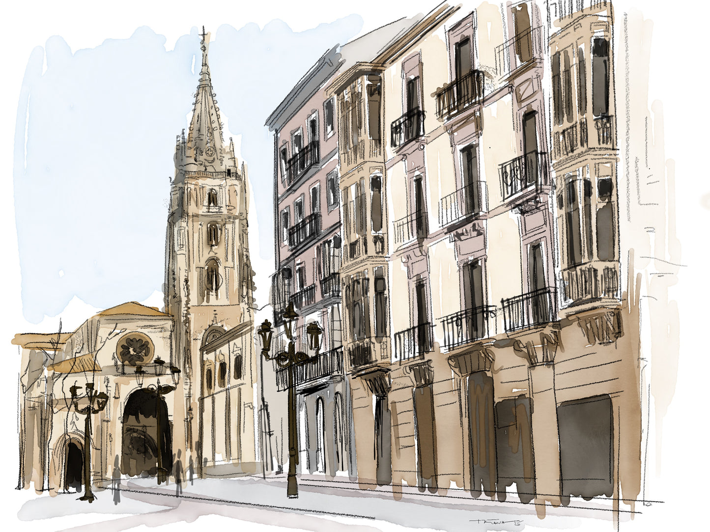 ILUSTRACIÓN DIGITAL EDIFICIO| se utiliza para hacer tus invitaciones con nosotros, posibilidad de hacerla impresa o tener tu archivo digital en alta calidad