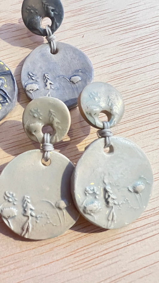 PENDIENTES CERÁMICA “SILVESTRE” TAMAÑO S