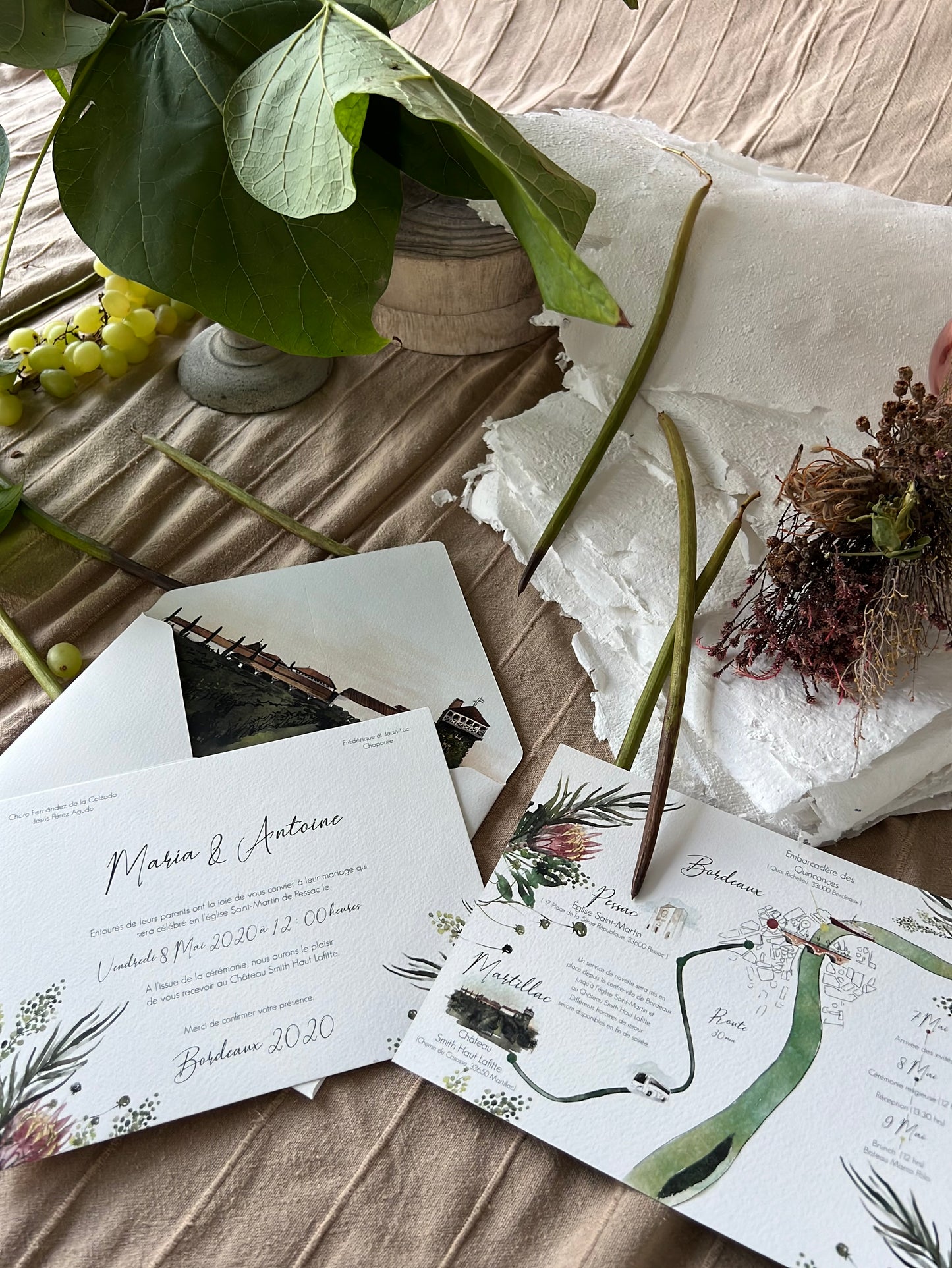 INVITACIONES TARJETÓN + SOBRE PERSONALIZADAS