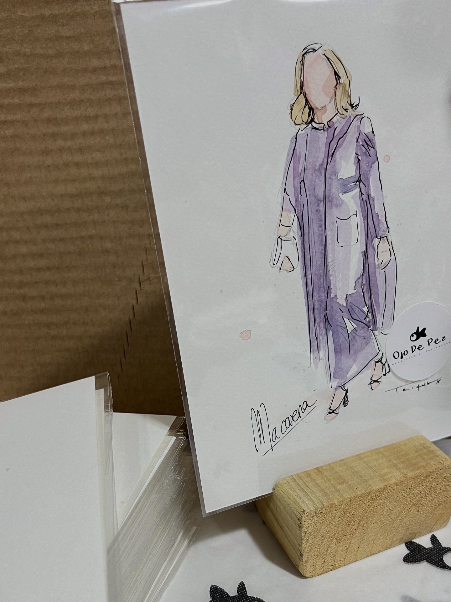 TODAS LAS ACUARELAS DE TUS INVITADOS  LISTAS PARA ENTREGAR COMO REGALO EL DÍA DE TU BODA
