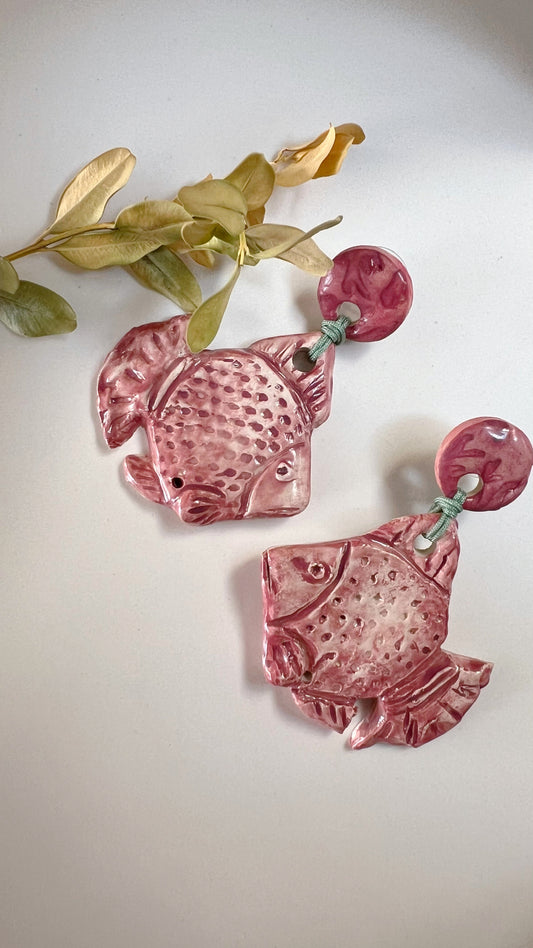 PENDIENTES CERÁMICA “PECES”