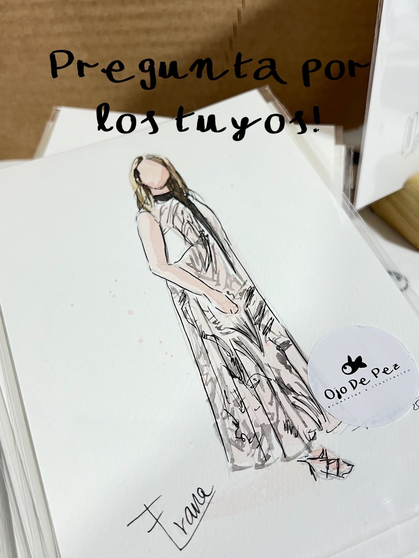 TODAS LAS ACUARELAS DE TUS INVITADOS  LISTAS PARA ENTREGAR COMO REGALO EL DÍA DE TU BODA