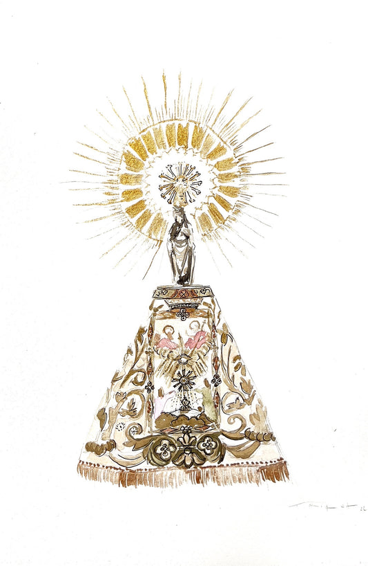 ACUARELA VIRGENCITA A5