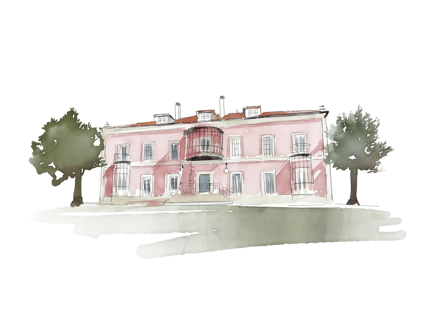 ILUSTRACIÓN DIGITAL EDIFICIO| se utiliza para hacer tus invitaciones con nosotros, posibilidad de hacerla impresa o tener tu archivo digital en alta calidad